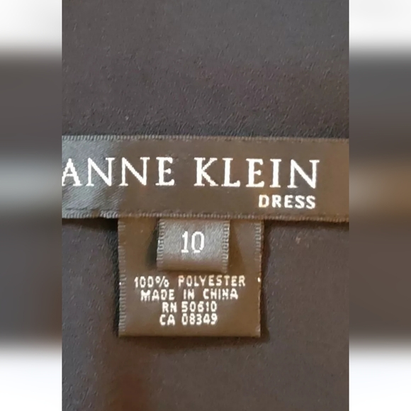 Anne Klein Polka Dots Sheath Sleeveless Dress. Black & White. Summer Dress. - Picture 5 of 6